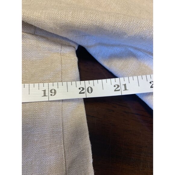 Old Navy M Linen Double Breasted Creem Blazer Jacket Coastal Beach - Picture 8 of 9